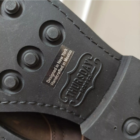 Thursday Boot Company Women 8 Captain Suede Leather Ankle Boots Lace Up - Picture 11 of 12